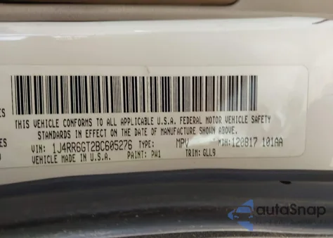 2011 Jeep Grand Cherokee Overland from USA, damaged, VIN 1J4RR6GT2BC605276